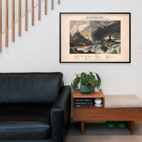 Diagram of meteorology, displaying the various phenomena of the atmosphere art print