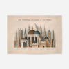 Comparative view of the principal buildings in the world art print