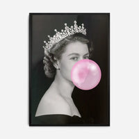 Queen Blowing Bubblegum Platinum Jubilee Print