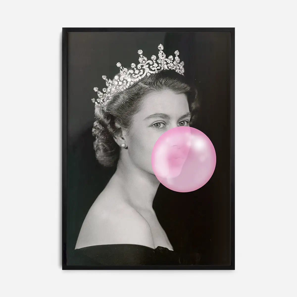 Queen Blowing Bubblegum Platinum Jubilee Print