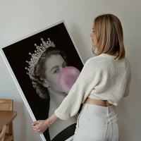 Queen Blowing Bubblegum Platinum Jubilee Print