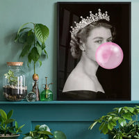 Queen Blowing Bubblegum Platinum Jubilee Print