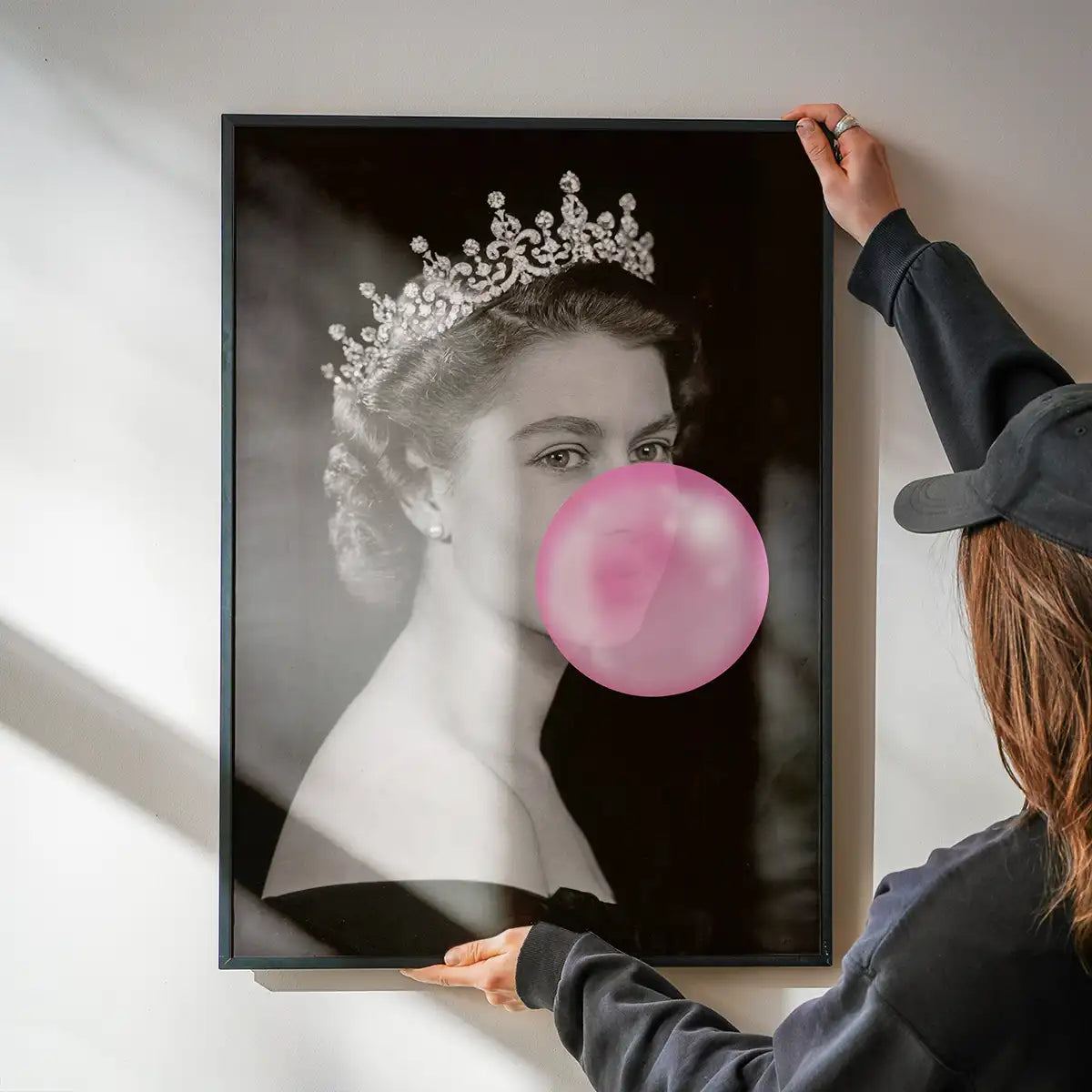 Queen Blowing Bubblegum Platinum Jubilee Print