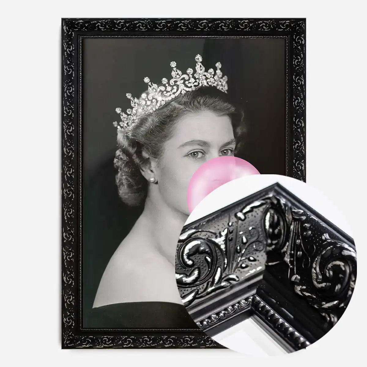 Queen Blowing Bubblegum Platinum Jubilee Print