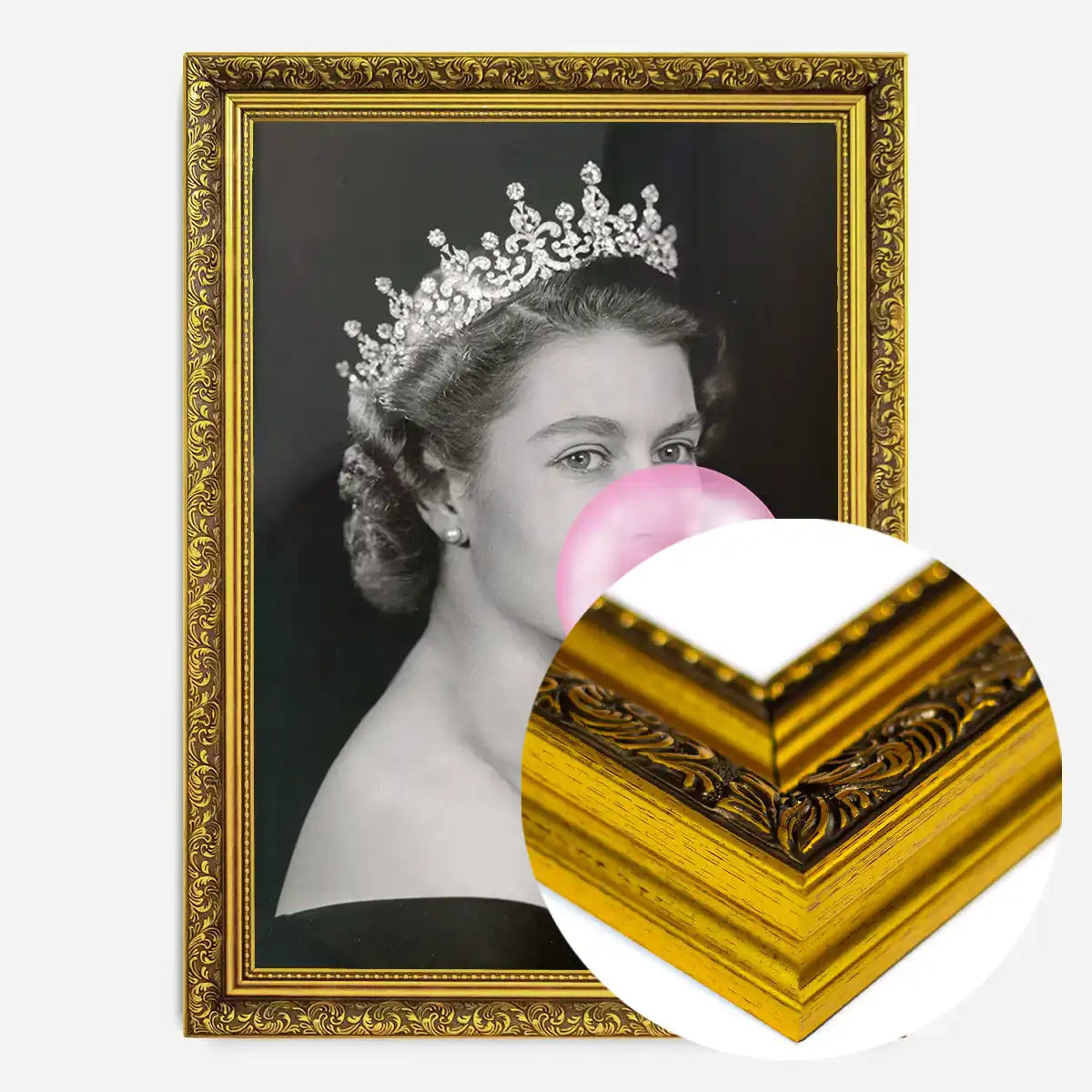 Queen Blowing Bubblegum Platinum Jubilee Print