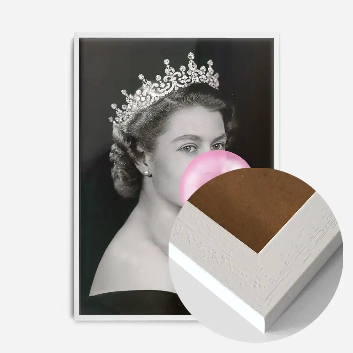 Queen Blowing Bubblegum Platinum Jubilee Print