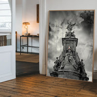 Queen Victoria Statue Traffic Cone Print