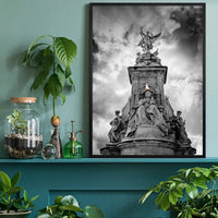 Queen Victoria Statue Traffic Cone Print