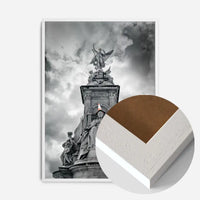 Queen Victoria Statue Traffic Cone Print