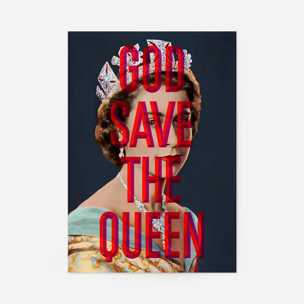 God Save Queen Jubilee Print