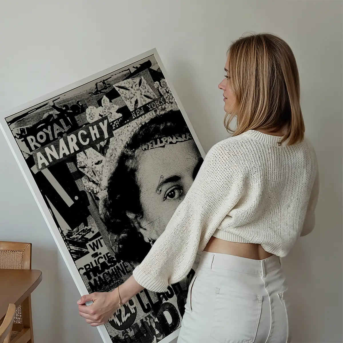 Royal Anarchy Queen Elizabeth Punk Poster