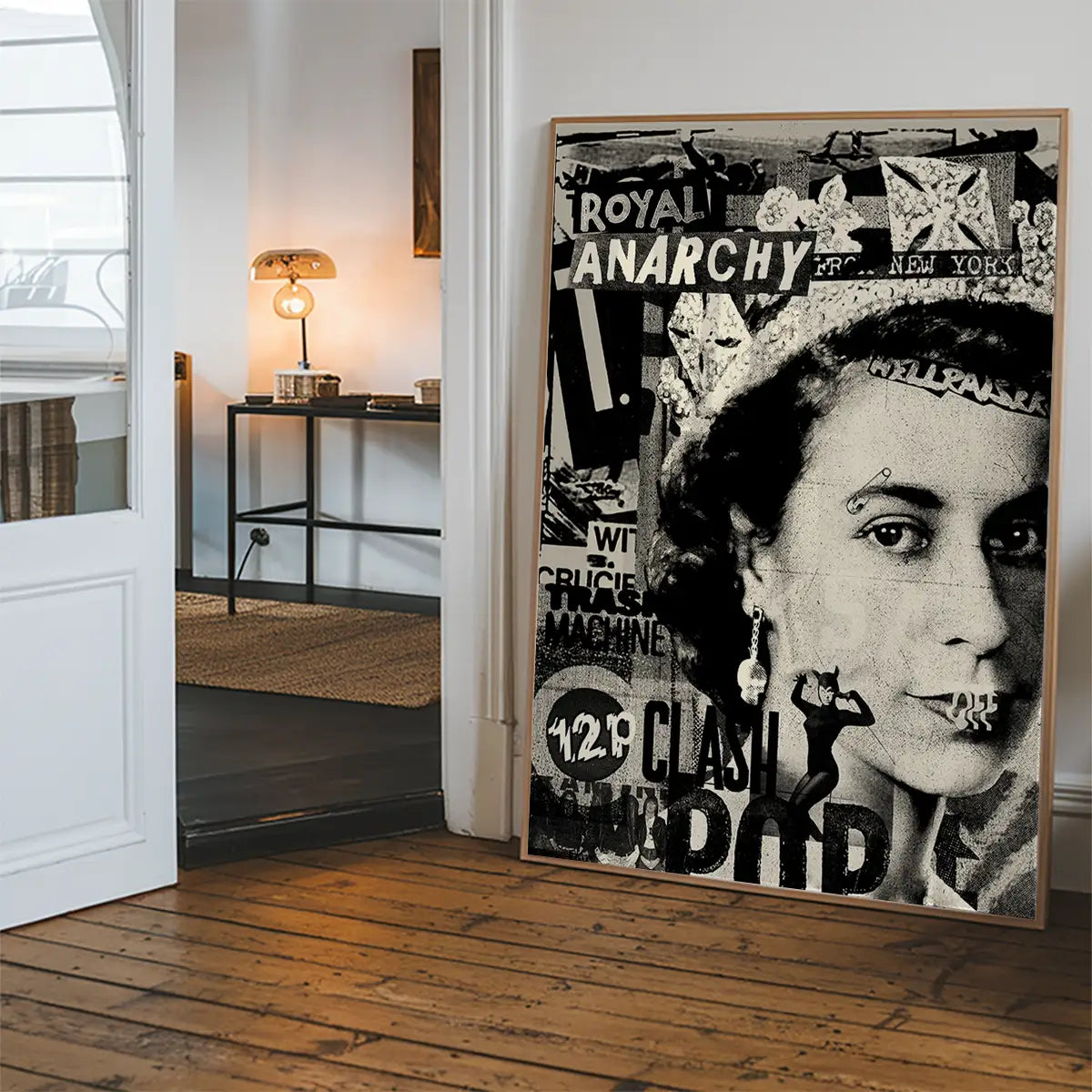 Royal Anarchy Queen Elizabeth Punk Poster