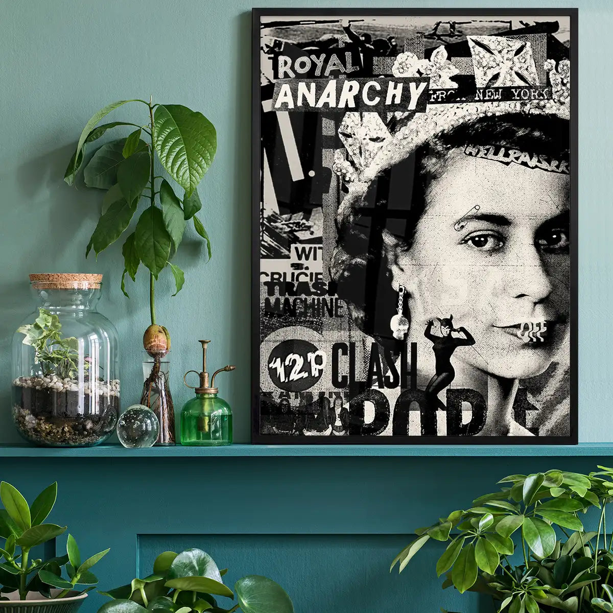 Royal Anarchy Queen Elizabeth Punk Poster