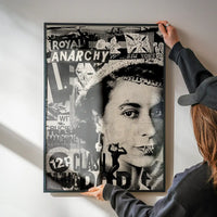 Royal Anarchy Queen Elizabeth Punk Poster