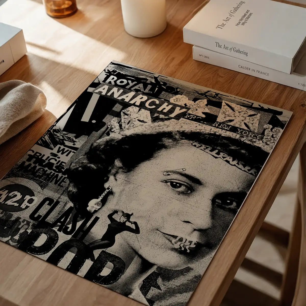 Royal Anarchy Queen Elizabeth Punk Poster