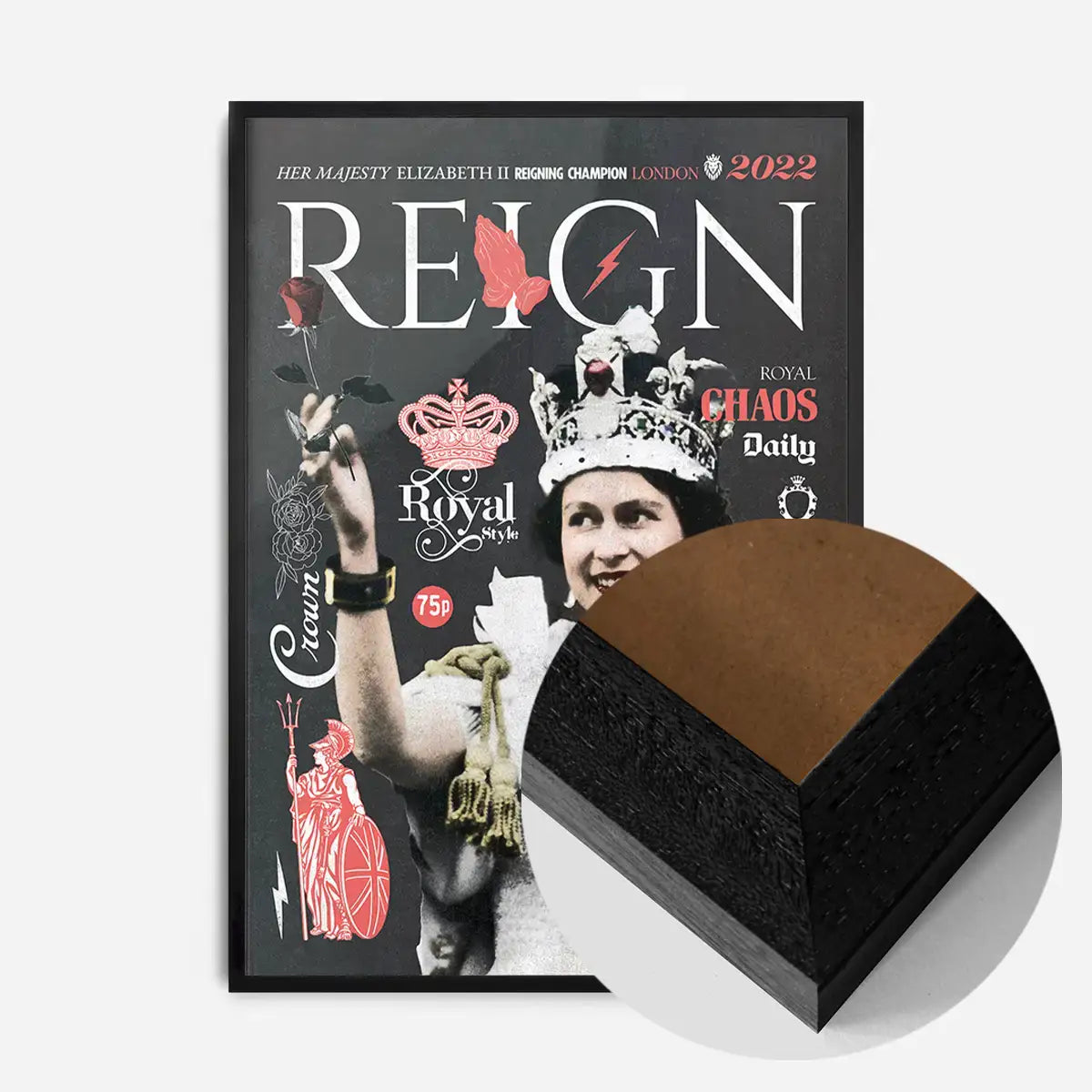 Reign Queen Elizabeth Platinum Jubilee Magazine Cover Dark