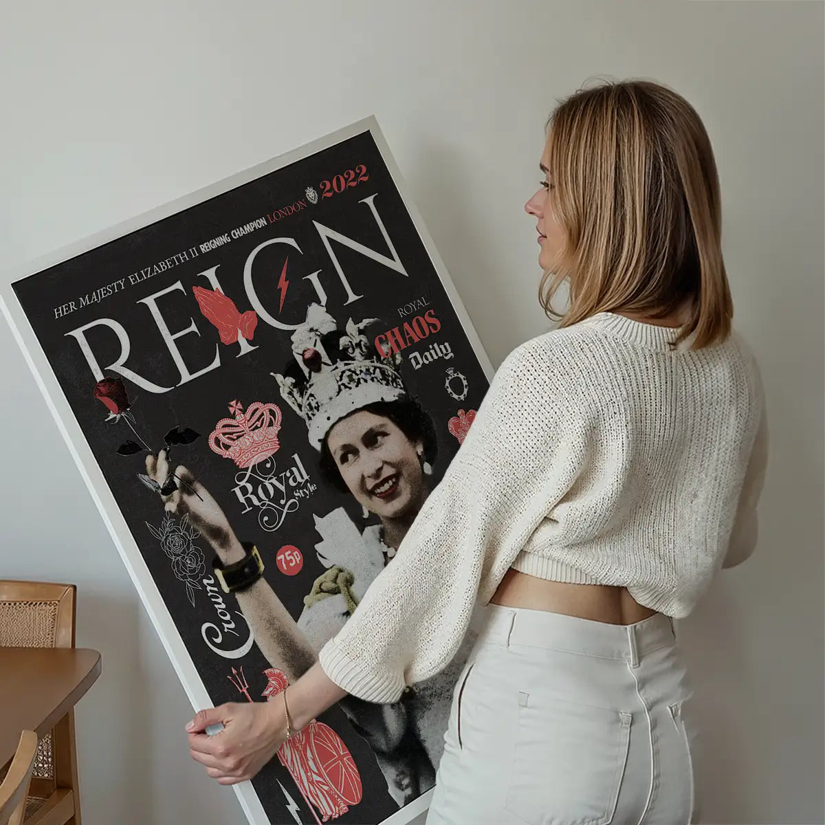 Reign Queen Elizabeth Platinum Jubilee Magazine Cover Dark