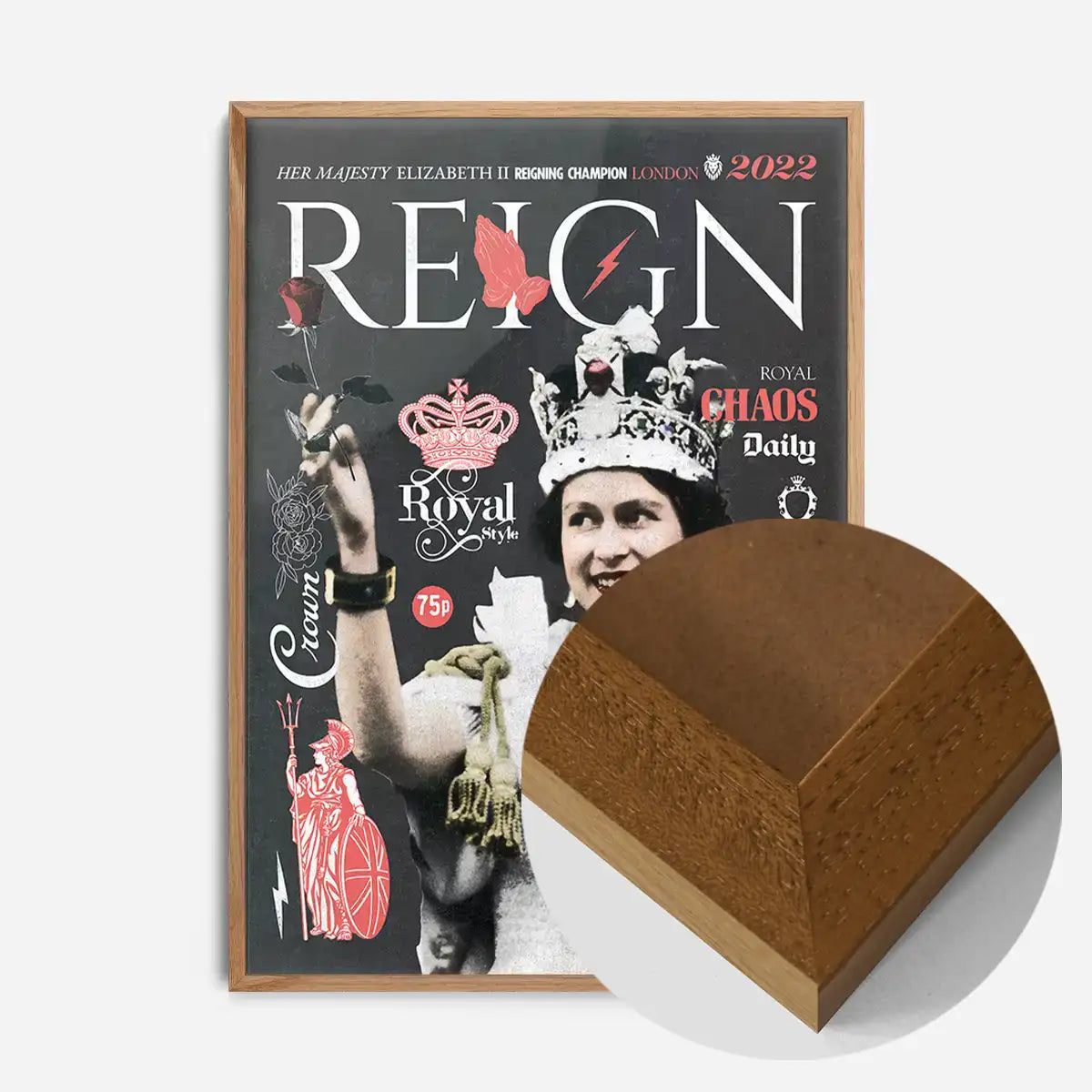 Reign Queen Elizabeth Platinum Jubilee Magazine Cover Dark