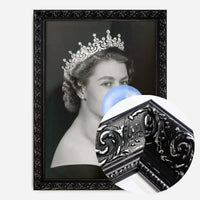 Queen Elizabeth with Bubblegum Blue Print