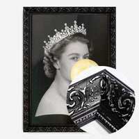 Queen Elizabeth with Bubblegum Yellow Print