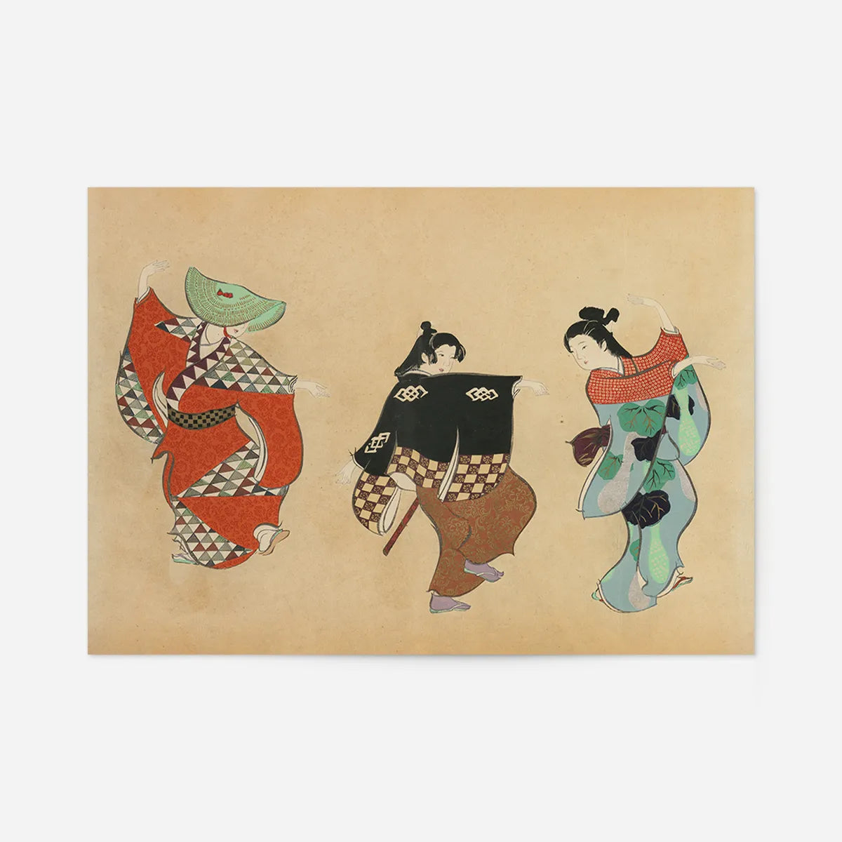 Dancing Art Print by Kamisaka Sekka