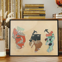 Dancing Art Print by Kamisaka Sekka