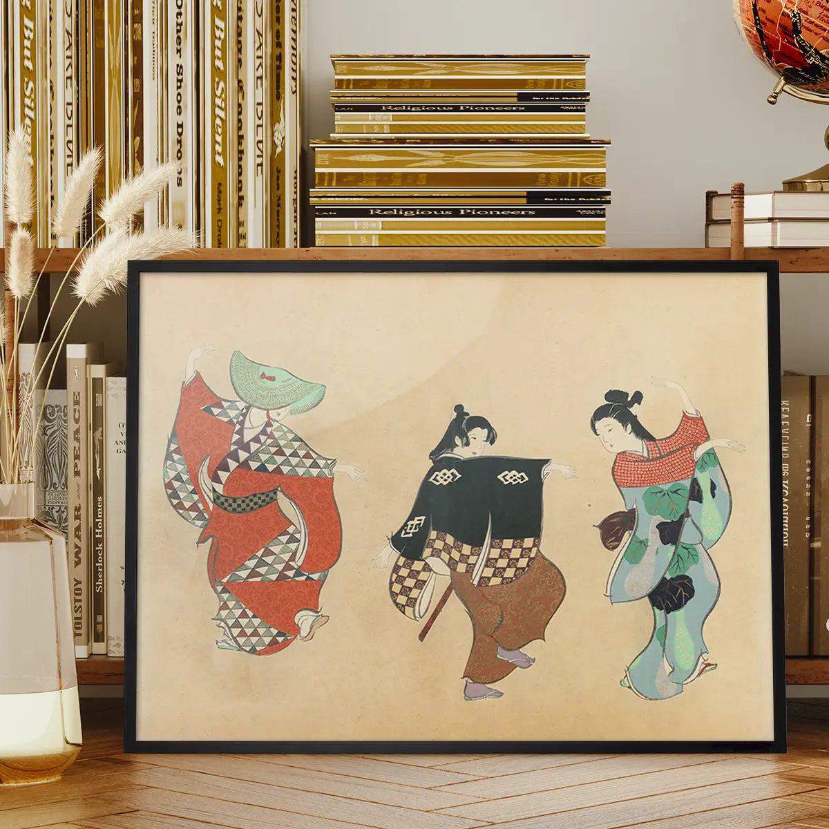 Dancing Art Print by Kamisaka Sekka