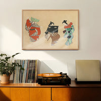 Dancing Art Print by Kamisaka Sekka