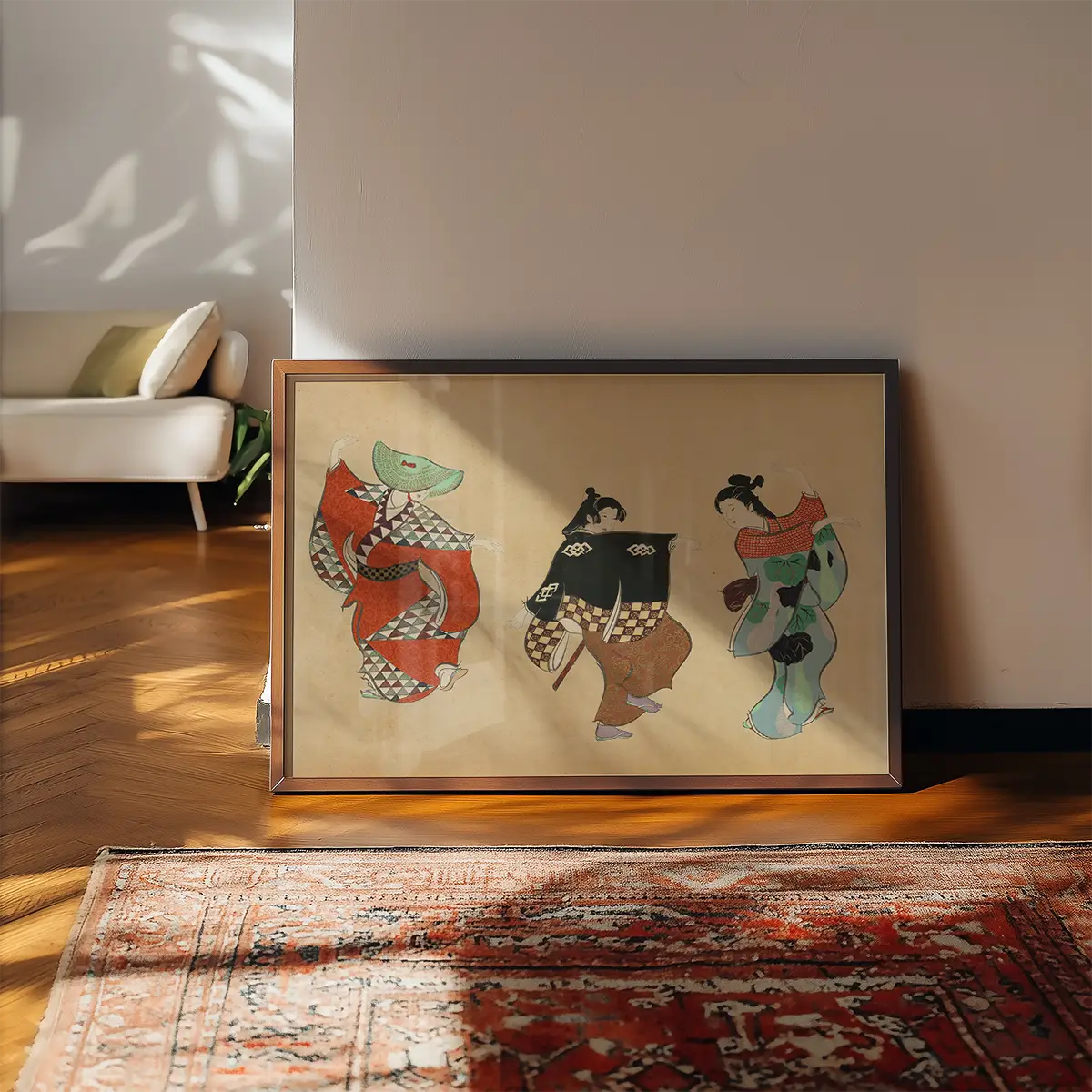 Dancing Art Print by Kamisaka Sekka