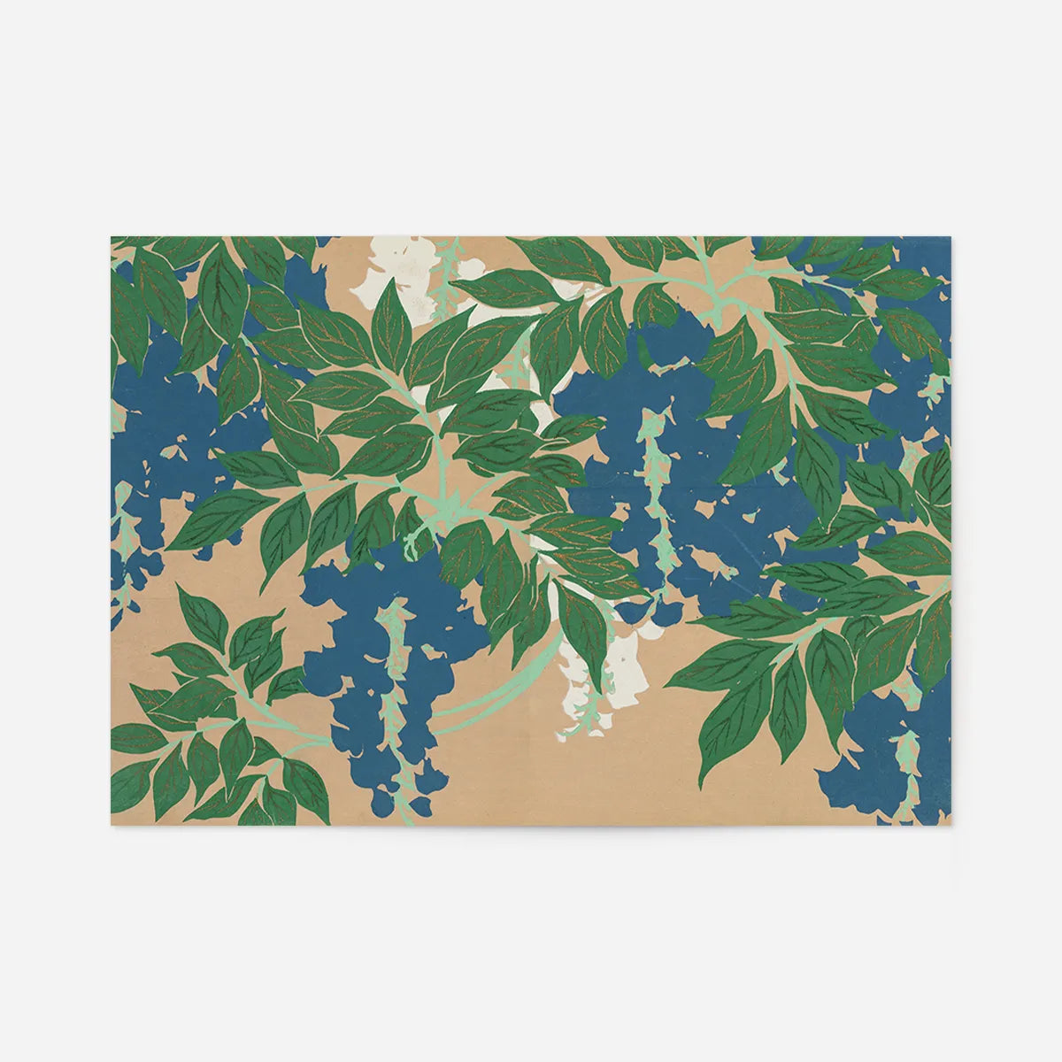 Wisteria Art Print by Kamisaka Sekka