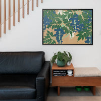 Wisteria Art Print by Kamisaka Sekka