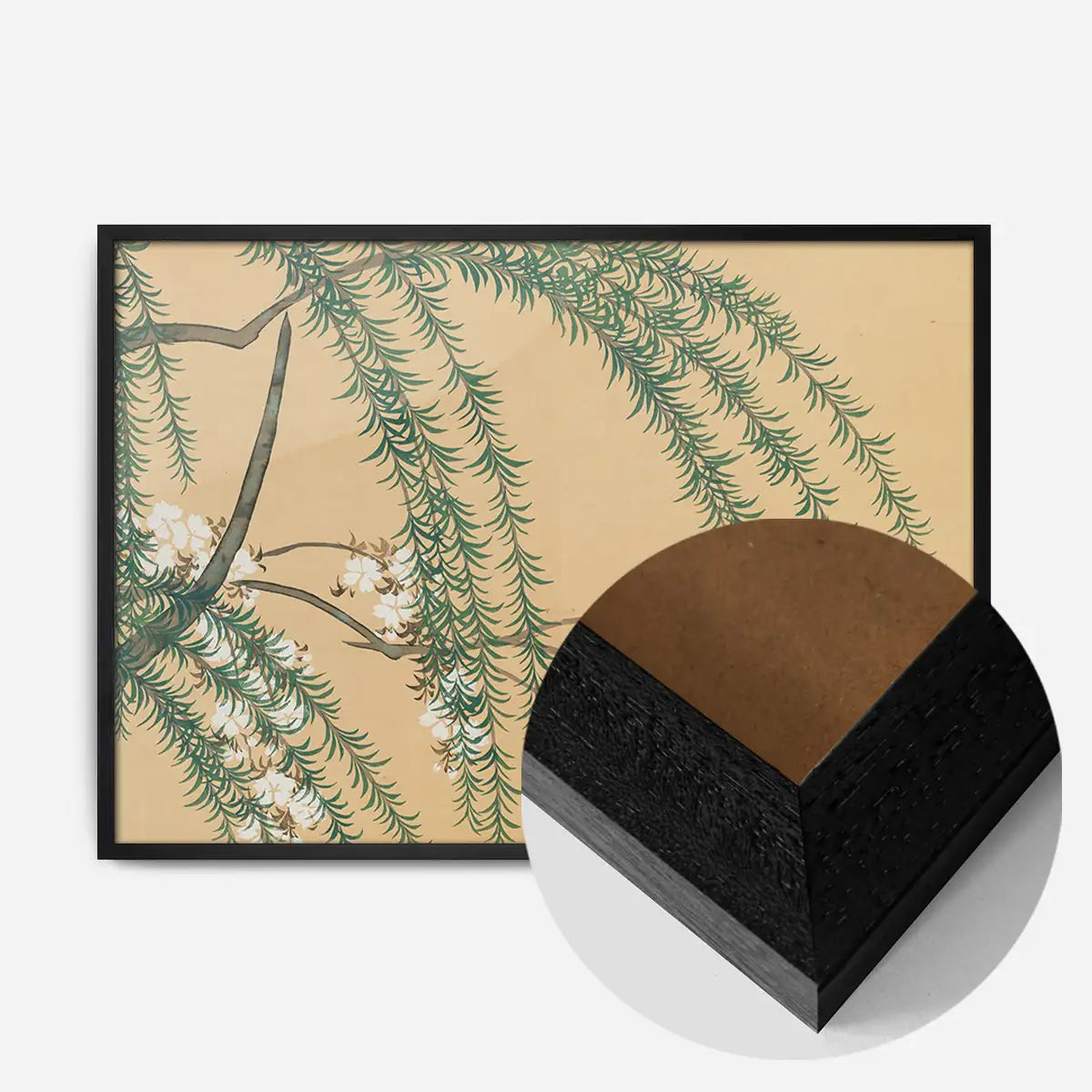 Willow and Cherry Art Print by Kamisaka Sekka