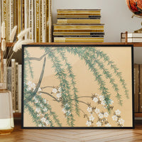 Willow and Cherry Art Print by Kamisaka Sekka
