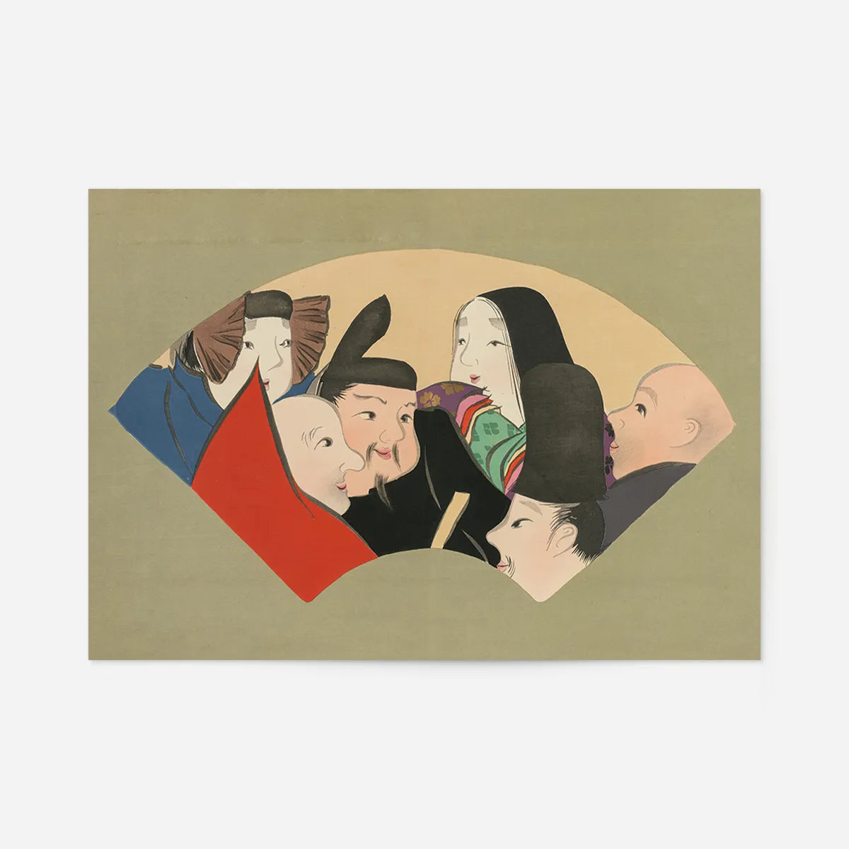 Six Poetic Immortals Art Print by Kamisaka Sekka