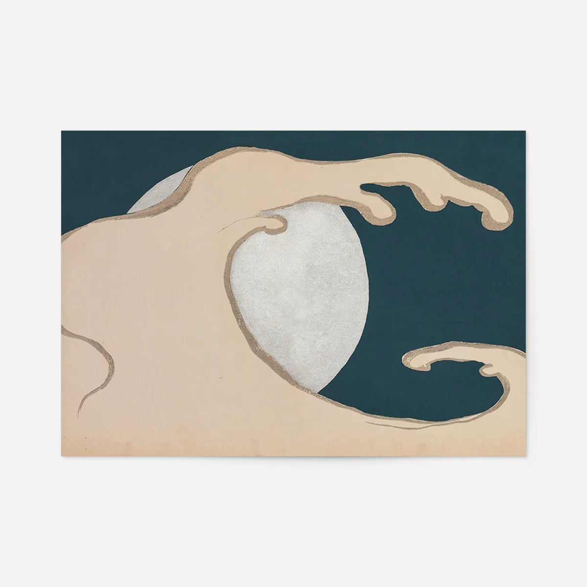 Rising Waves Art Print by Kamisaka Sekka