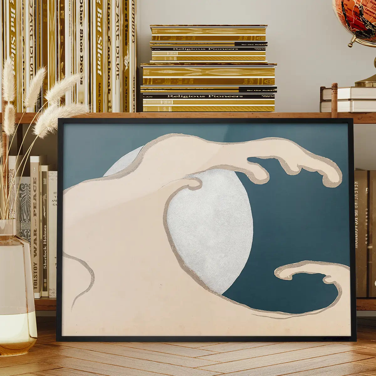 Rising Waves Art Print by Kamisaka Sekka