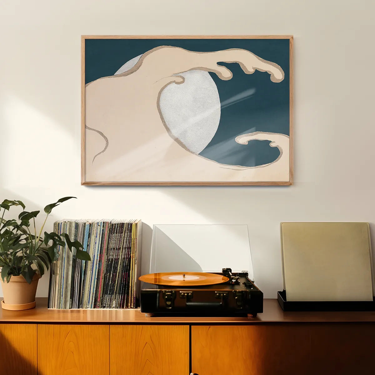 Rising Waves Art Print by Kamisaka Sekka