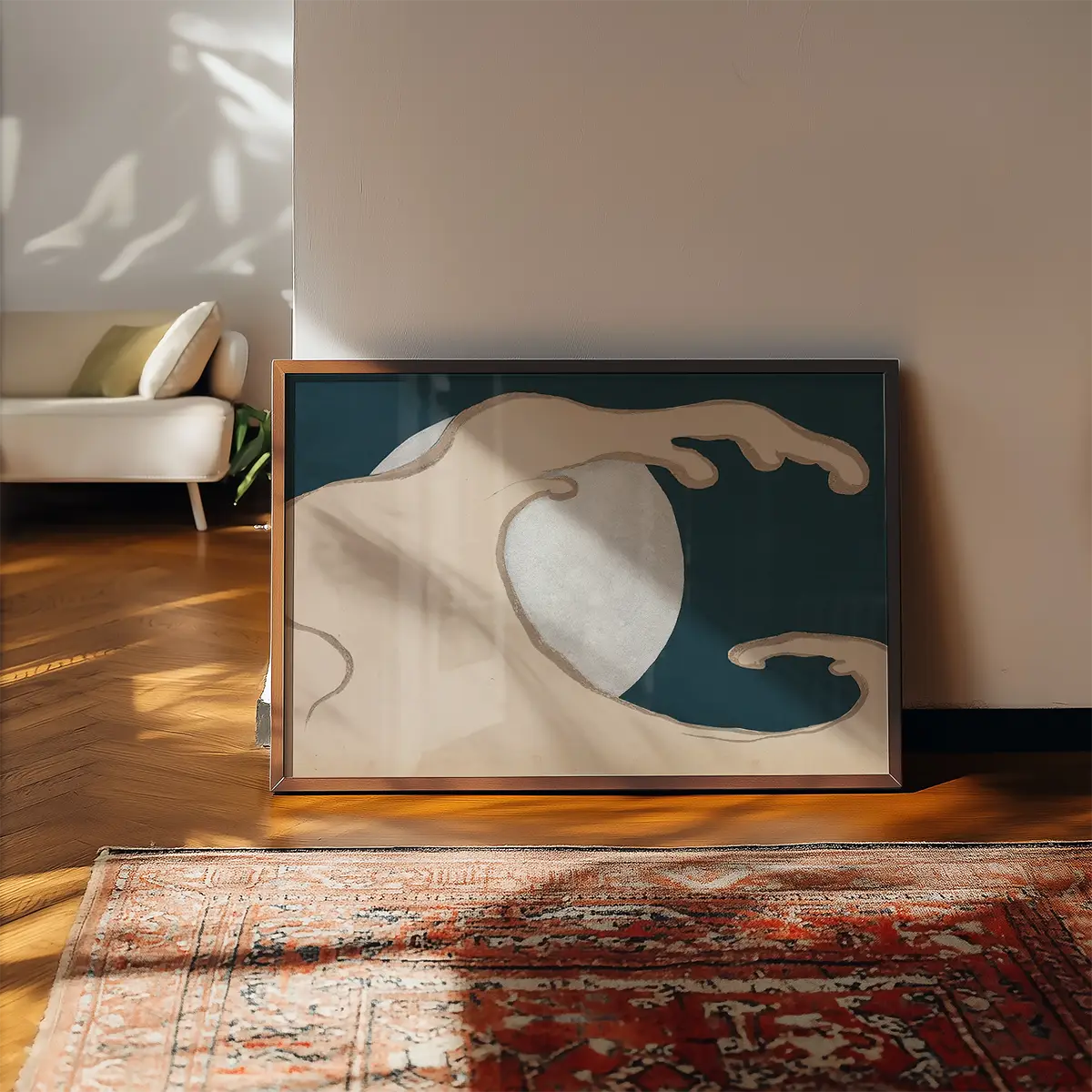 Rising Waves Art Print by Kamisaka Sekka