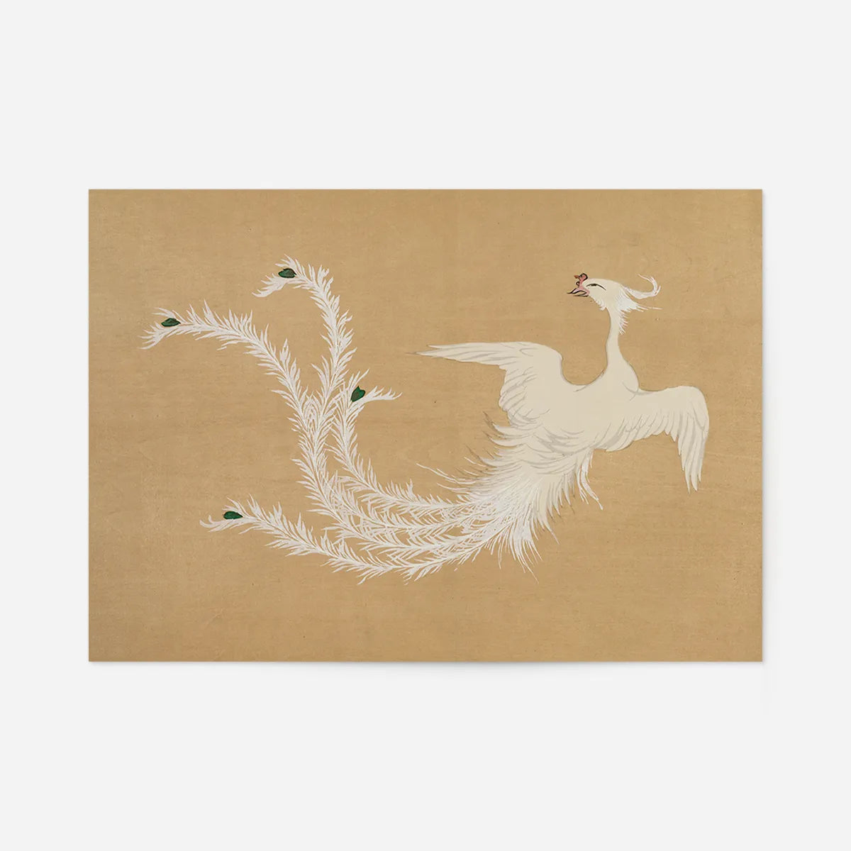 White Phoenix Art Print by Kamisaka Sekka