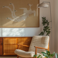 White Phoenix Art Print by Kamisaka Sekka