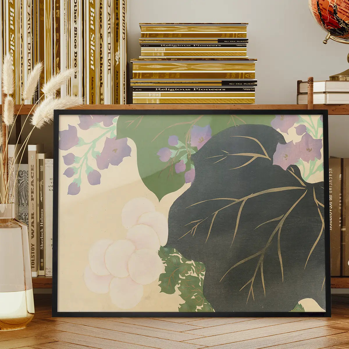 Chrysanthemum and Paulownia Art Print by Kamisaka Sekka