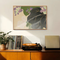 Chrysanthemum and Paulownia Art Print by Kamisaka Sekka