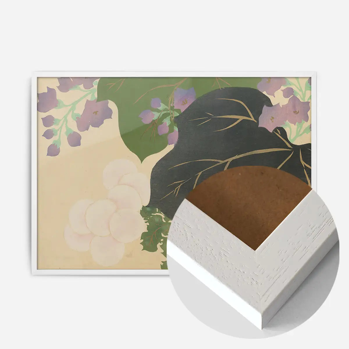 Chrysanthemum and Paulownia Art Print by Kamisaka Sekka