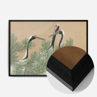 Cranes Art Print by Kamisaka Sekka