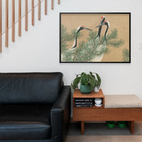 Cranes Art Print by Kamisaka Sekka