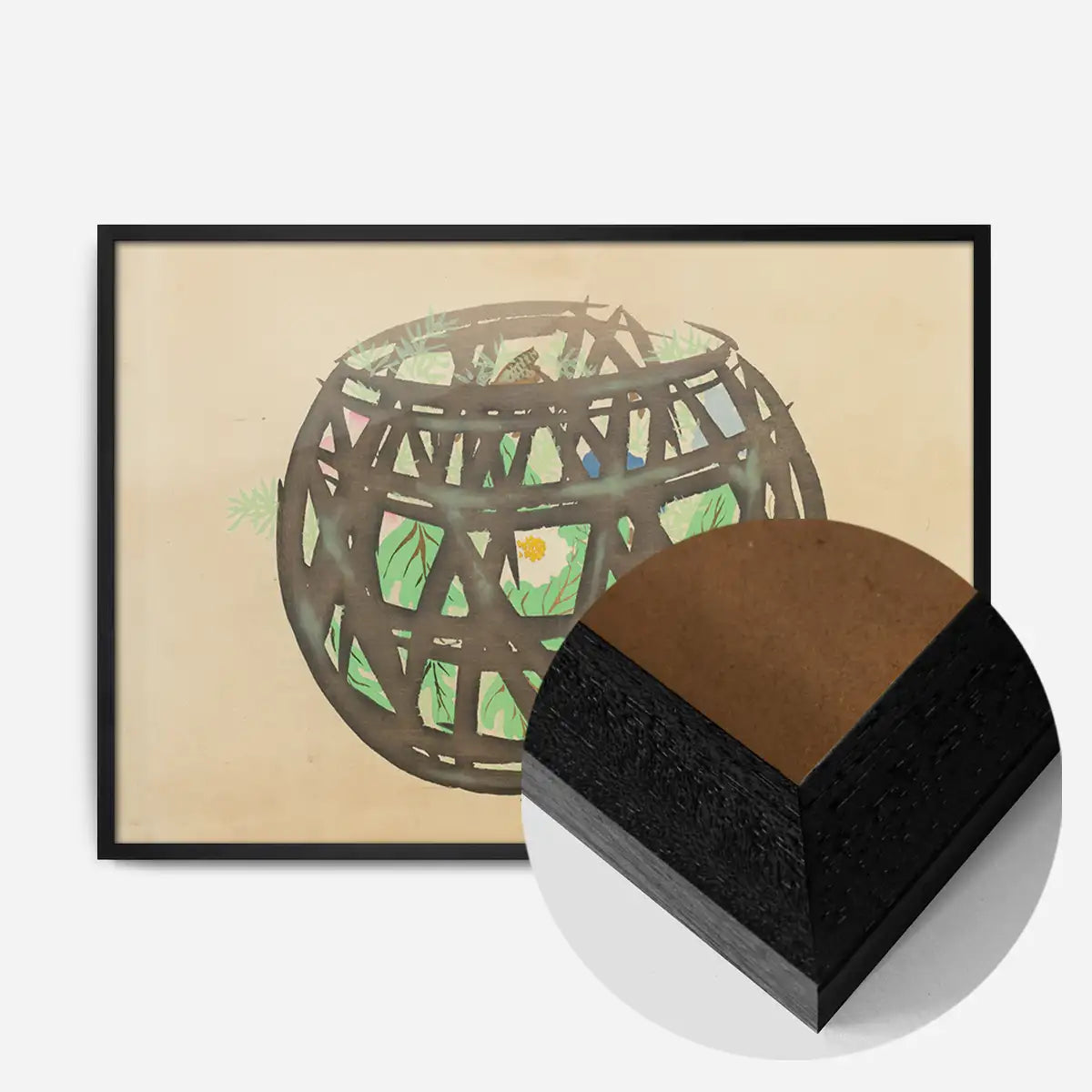 Flower Basket Art Print by Kamisaka Sekka