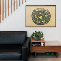 Flower Basket Art Print by Kamisaka Sekka