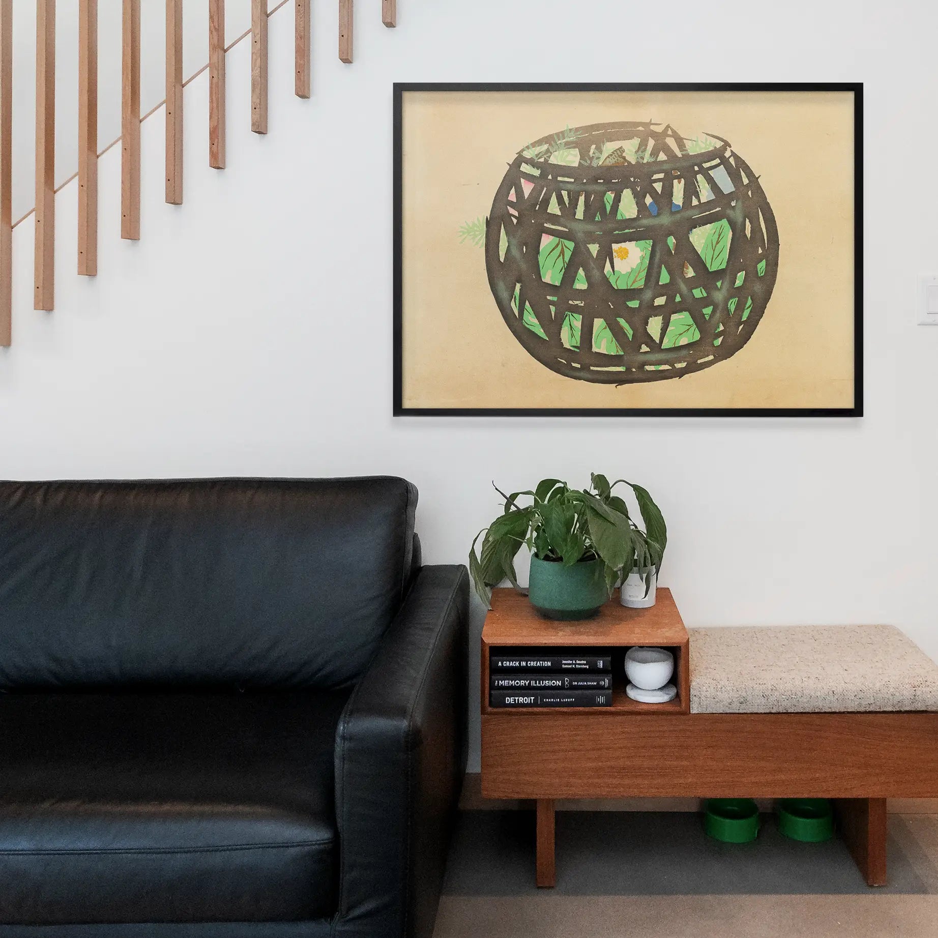 Flower Basket Art Print by Kamisaka Sekka
