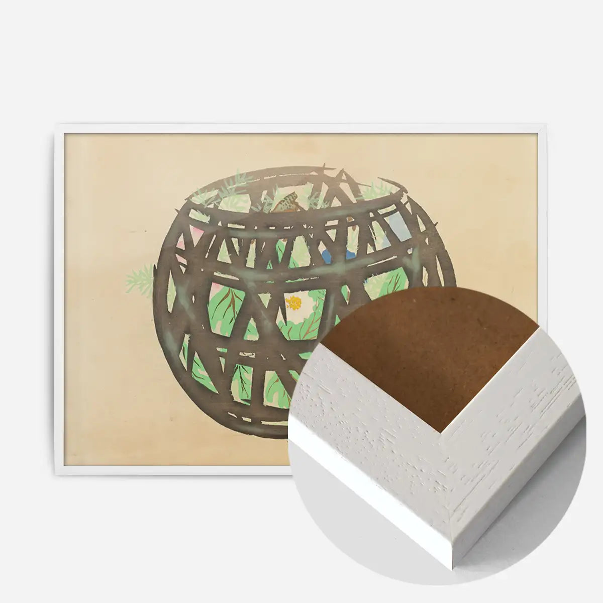 Flower Basket Art Print by Kamisaka Sekka