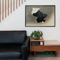Swirling Snow Art Print by Kamisaka Sekka